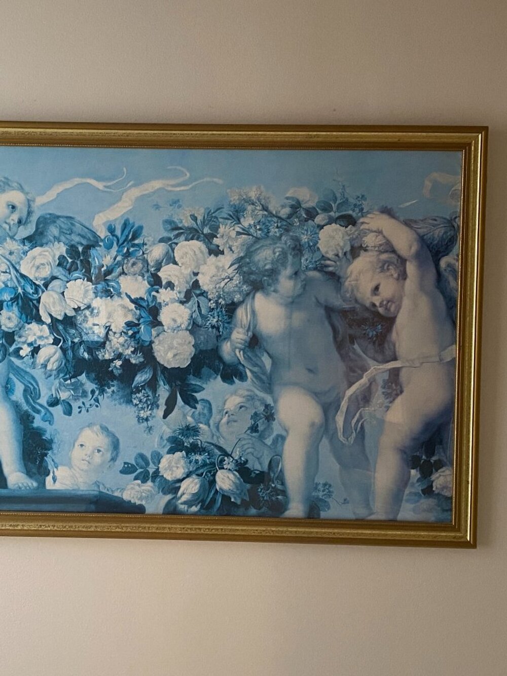 Cherub Angels & Flowers Framed Wall Art - Picture 7 of 7